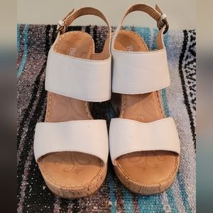 White born brand wedge sandals